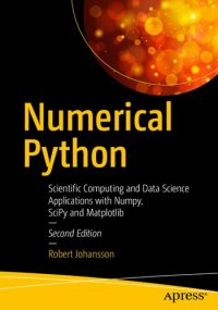 cover of the book Numerical Python: Scientific Computing and Data Science Applications with Numpy, Scipy and Matplotlib