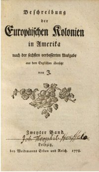 cover of the book Beschreibung der europäischen Kolonien in Amerika