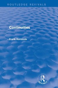 cover of the book Continuities (1968)