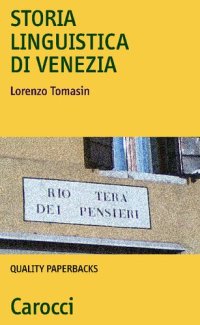 cover of the book Storia linguistica di Venezia