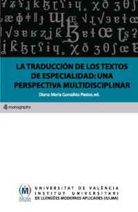 cover of the book La traducción de los textos de especialidad.