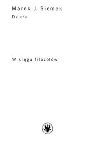 cover of the book W kręgu filozofów