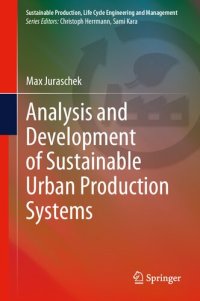 cover of the book Analysis and Development of Sustainable Urban Production Systems