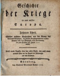 cover of the book Geschichte der Kriege in und ausser Europa