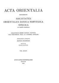 cover of the book Acta Orientalia