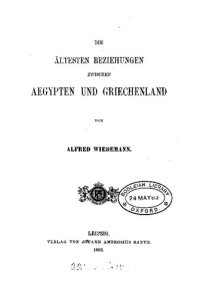 cover of the book Die ältesten Beziehungen zwischen Ägypten und Griechenland