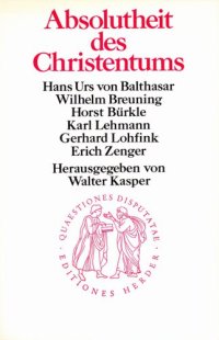 cover of the book Absolutheit des Christentums