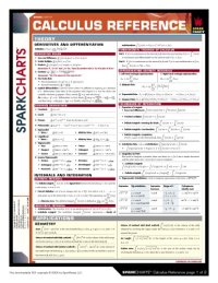 cover of the book Calculus Reference (SparkCharts)