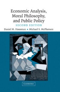 cover of the book Economic Analysis, Moral Philosophy and Public Policy