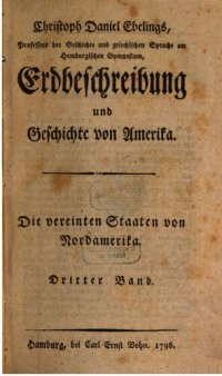 cover of the book Erdbeschreibung und Geschichte von Amerika. Die vereinten Staaten von Nordamerika