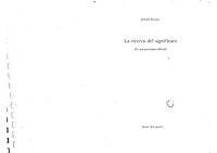 cover of the book La ricerca del significato. Per una psicologia culturale