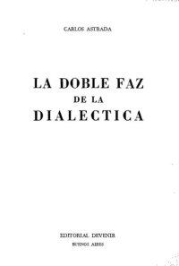 cover of the book La doble faz de la dialéctica