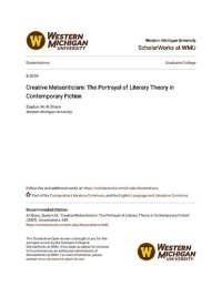 cover of the book Creative Metacriticism: The Portrayal of Literary Theory in Contemporary Fiction