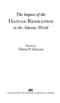 cover of the book The Impact of the Haitian Revolution in the Atlantic World