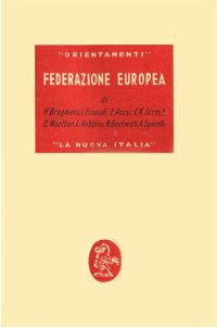 cover of the book Federazione europea