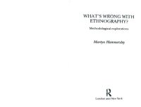 cover of the book What's Wrong With Ethnography