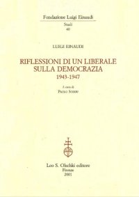 cover of the book Riflessioni di un liberale sulla democrazia 1943-1947