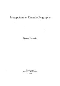 cover of the book Mesopotamian Cosmic Geography