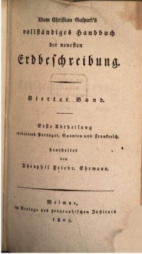 cover of the book Vollständiges Handbuch der neuesten Erdbeschreibung