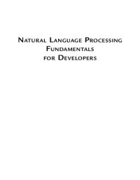 cover of the book Natural Language Processing Fundamentals for Developers