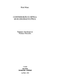 cover of the book Contribuição à Crítica da Economia Política