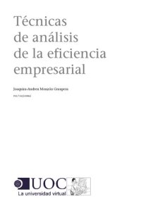 cover of the book Técnicas de análisis de la eficiencia empresarial