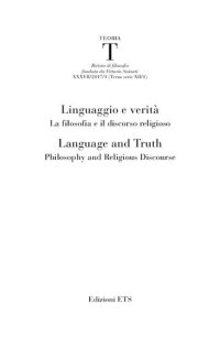 cover of the book Linguaggio e verità. La filosofia e il discorso religioso/Language and Truth. Philosophy and Religious Discourse