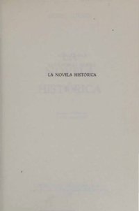 cover of the book La novela histórica