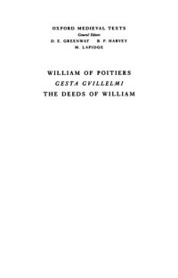 cover of the book The Gesta Guillelmi of William of Poitiers