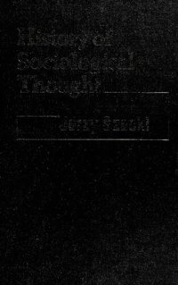 cover of the book History of Sociological Thought