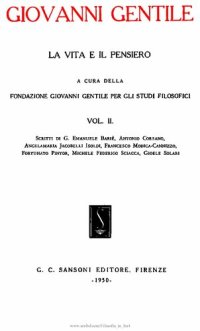 cover of the book Giovanni Gentile. La vita e il pensiero. Studi sul pensiero di Giovanni Gentile