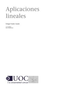 cover of the book Aplicaciones lineales