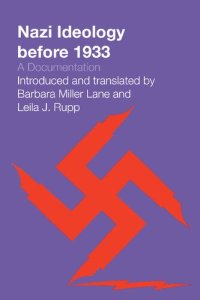 cover of the book Nazi Ideology Before 1933: A Documentation