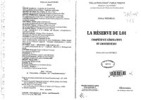 cover of the book La réserve de loi