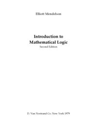 cover of the book Introduction to Mathematical Logic