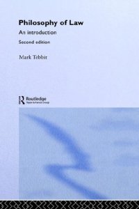 cover of the book Philosophy of Law: An Introduction