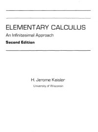 cover of the book Elementary Calculus: An Infinitesimal Approach