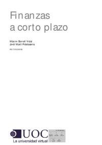 cover of the book Finanzas a corto plazo