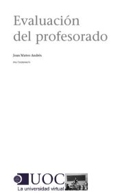 cover of the book Evaluacin del profesorado.