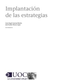 cover of the book Implantación de estrategias.