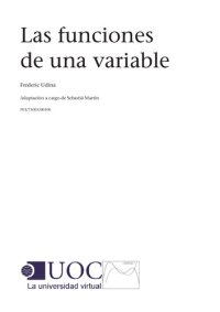 cover of the book Las Funciones de una variable