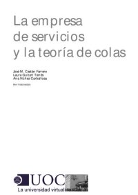 cover of the book La empresa de servicios y la teoría de colas