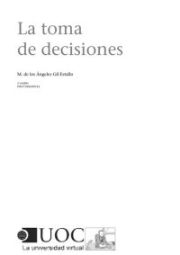 cover of the book La toma de decisiones