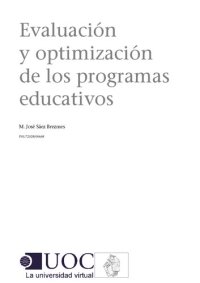 cover of the book Evaluación y optimización de los programas educativos