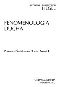 cover of the book Fenomenologia ducha