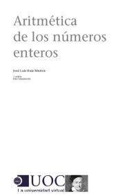 cover of the book Aritmética de los números enteros