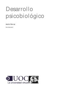 cover of the book Desarrollo psicobiológico