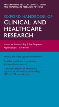 cover of the book Oxford handbook of clinical and healthcare research