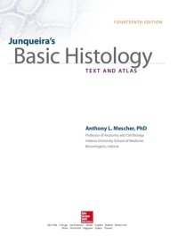 cover of the book Junqueira's basic histology text and atlas