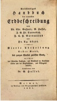 cover of the book Vollständiges Handbuch der neuesten Erdbeschreibung